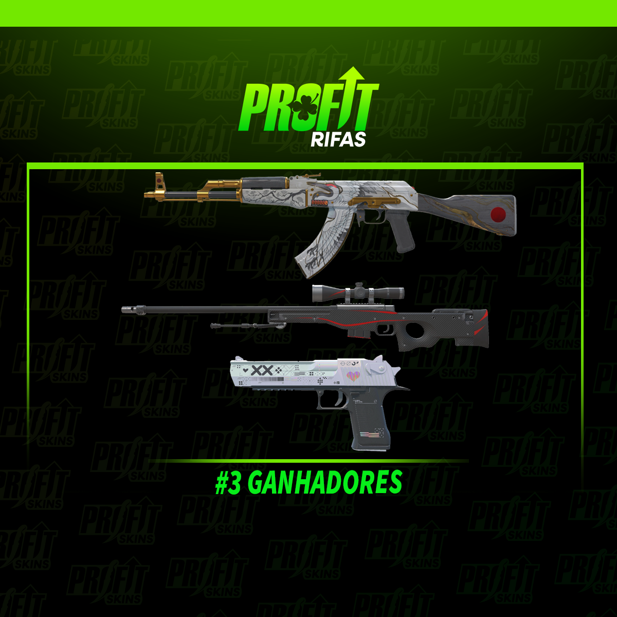 #3 GANHADORES | AK + AWP + EAGLE | 02.05