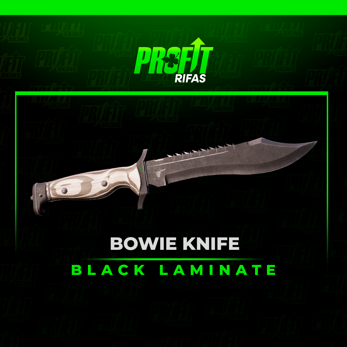 BOWIE KNIFE | BLACK LAMINATE -