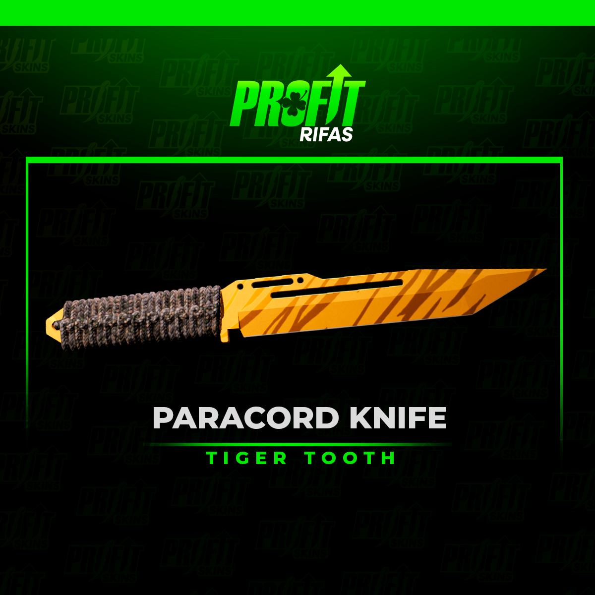 ★ PARACORD KNIFE | TIGER TOOTH